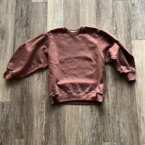 Women's Crew Neck Sweater - Brown